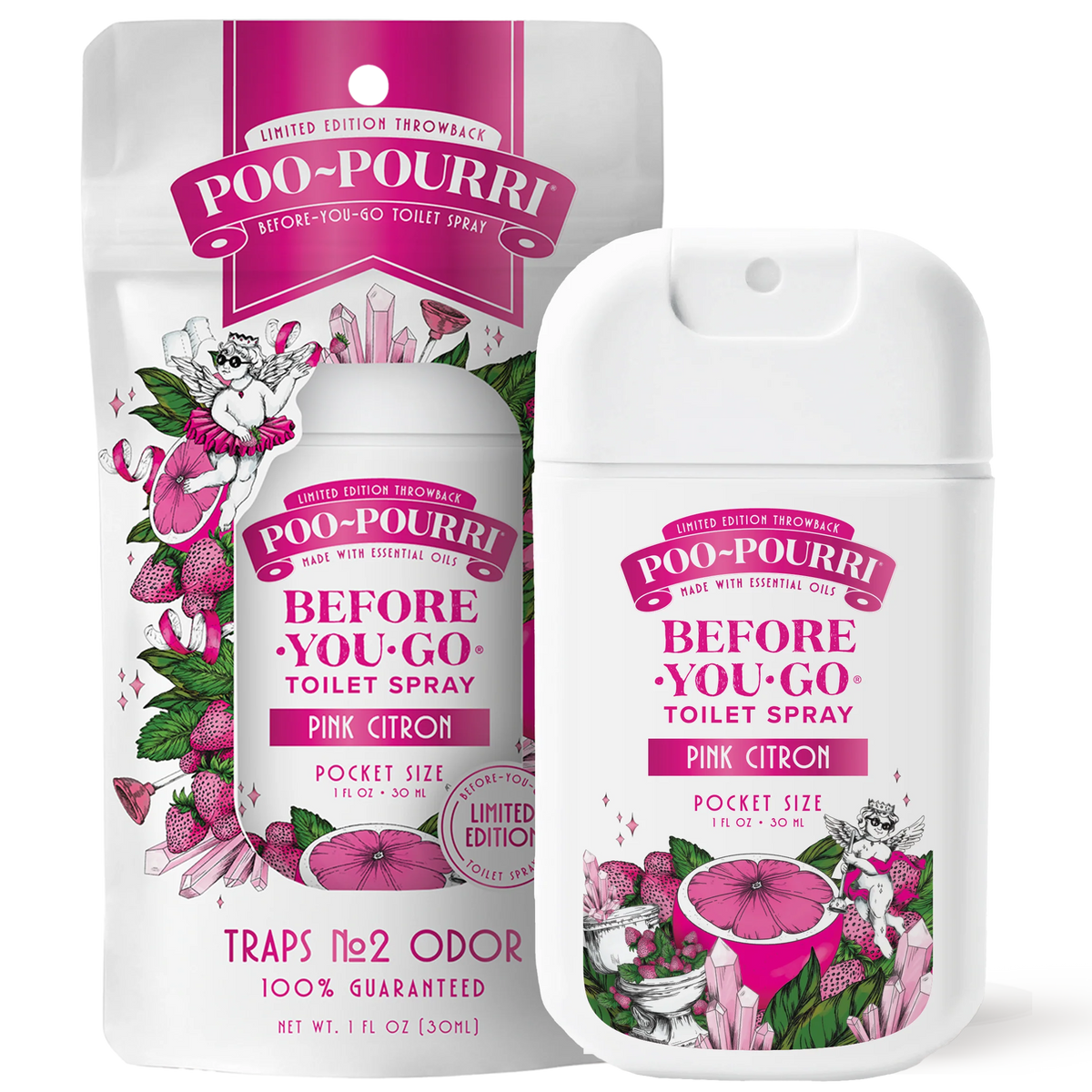 Pink Citron Pocket Sprayer - Poo~Pourri Toilet Spray